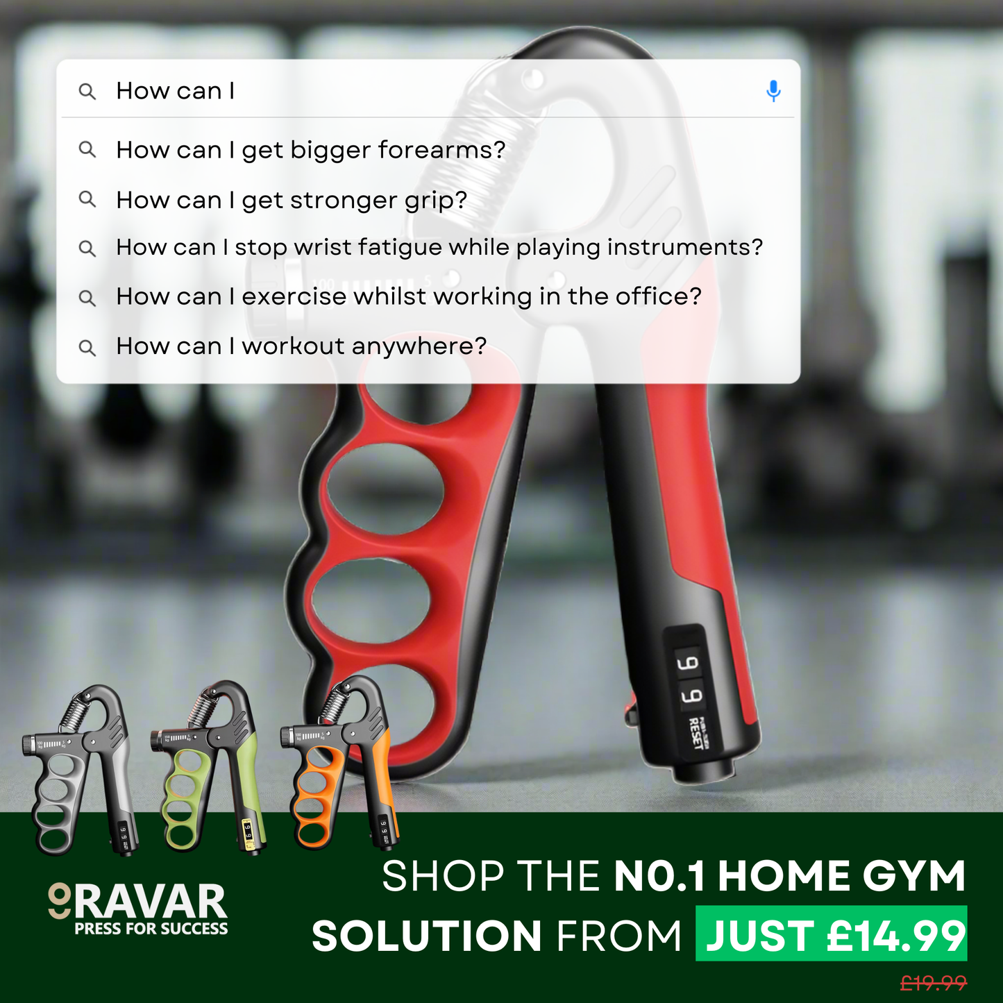 Forearm Exerciser Workout Guide - Unlock Unstoppable Grip Strength – 12-Week Forearm & Grip Training Guide - Ravar