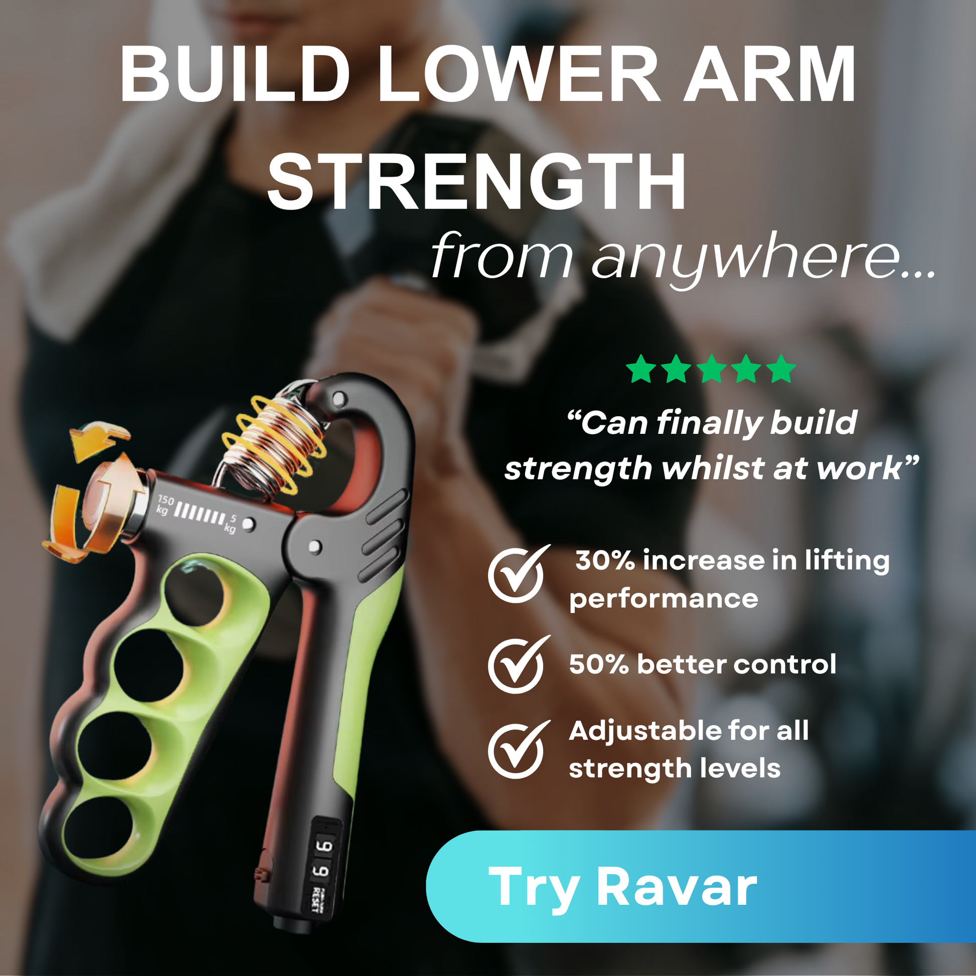 Forearm Exerciser Workout Guide - Unlock Unstoppable Grip Strength – 12-Week Forearm & Grip Training Guide - Ravar