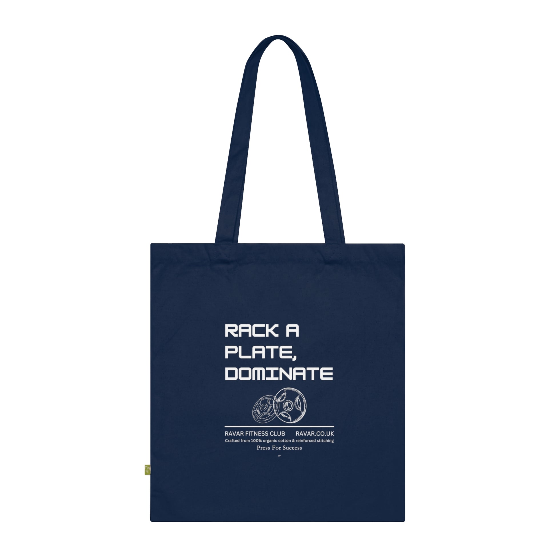 'Rack a Plate, Dominate' - Fitness Tote Bag - Ravar