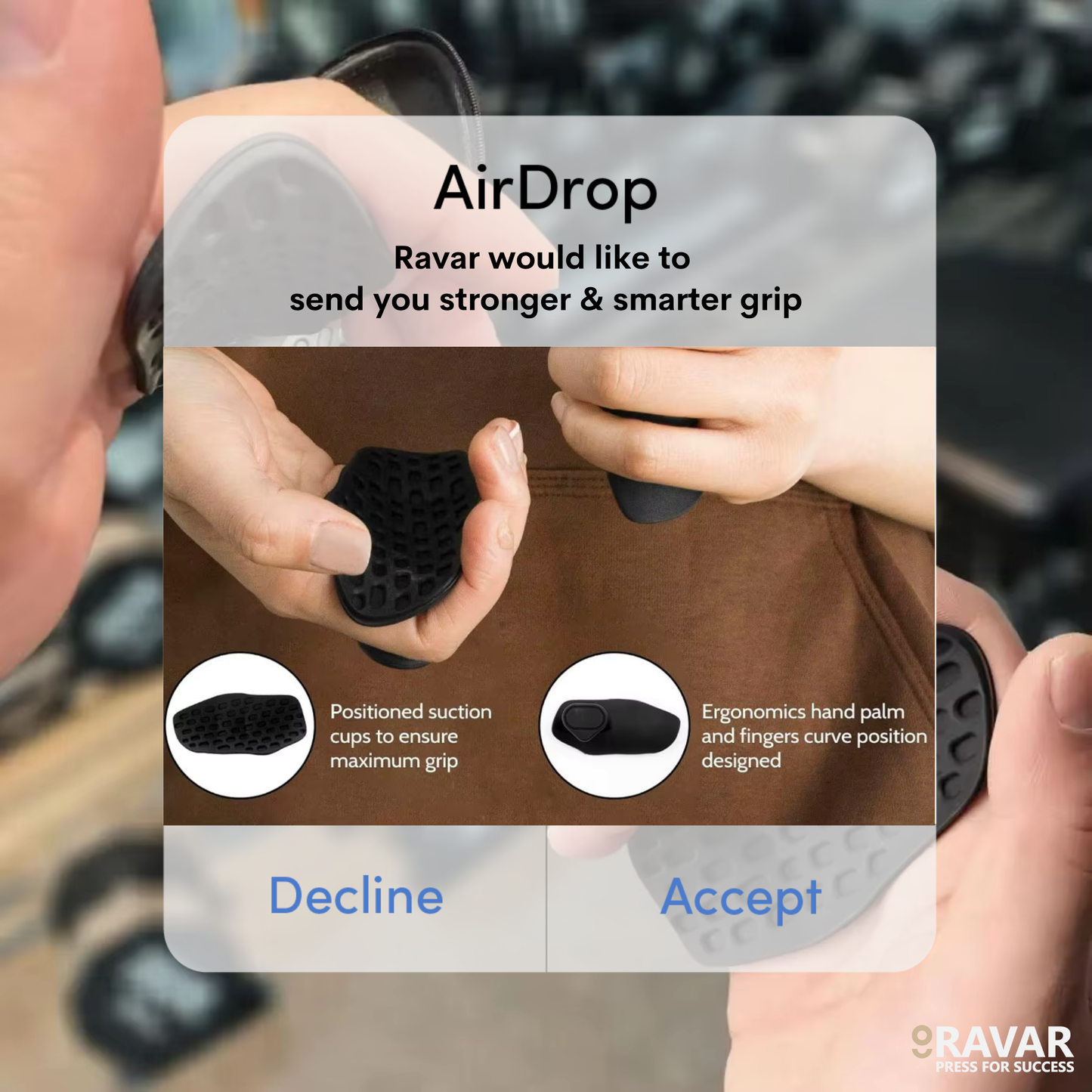 Ergonomic Weight Lifting Hand Grips - Ravar