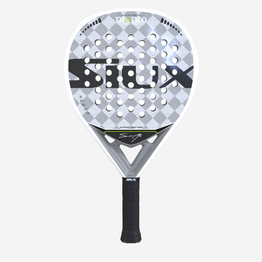 Silux Diablo padel racket on a white background