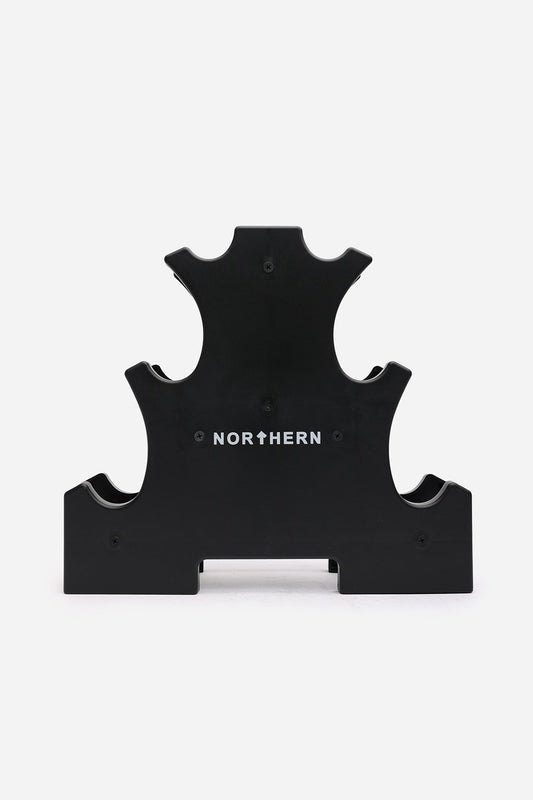 Northern 3-Tier Storage Holder Dumbbell Mini Rack Black - Ravar