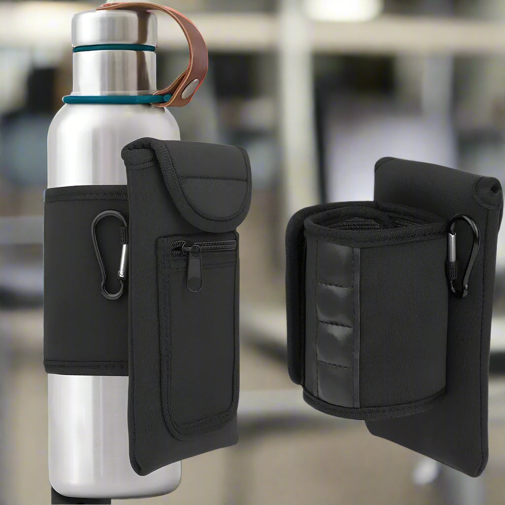 Magnetic Water Bottle Sleeve with Pockets – Neoprene Holder for Gym & Outdoor Use - Ravar