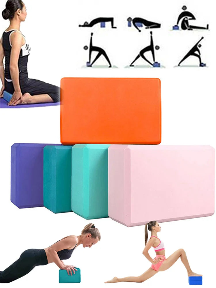 High Density Yoga Foam Blocks Non-slip Solid Color Yoga Balance Fitness Dance Supplies For Yoga Pilates And Meditation - Ravar
