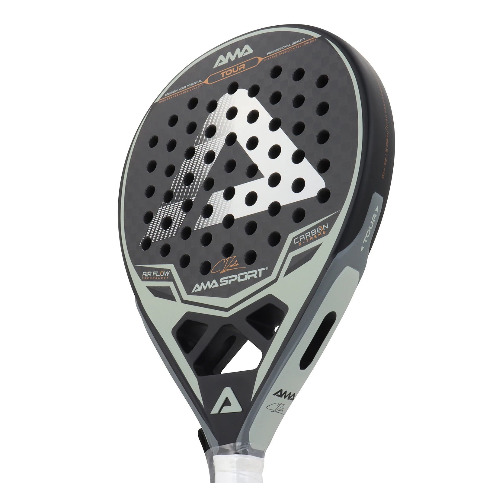 AMA Sport AMC01 12K Padel Racket – EVA Memory Core for All Levels - Ravar
