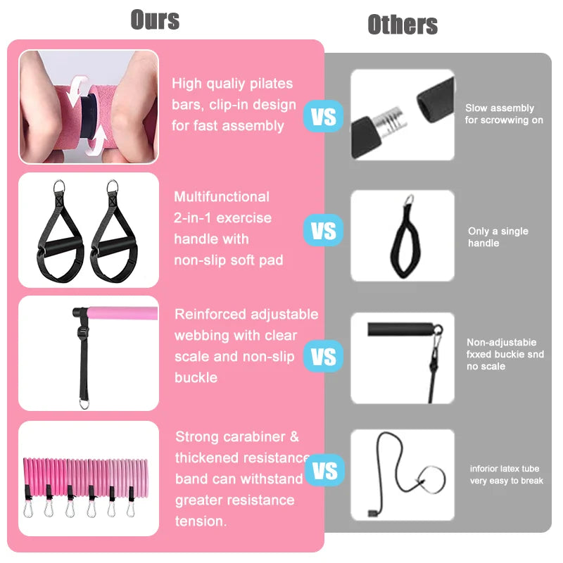 Home Workout Pilates Bar Kit - Ravar