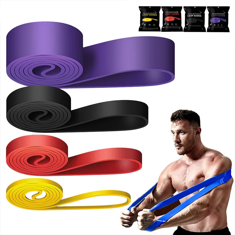 Latex Resistance Bands Pull Up Gym Home Fitness Rubber Expander Loop Strength Assist Workout Training Equipment - Ravar