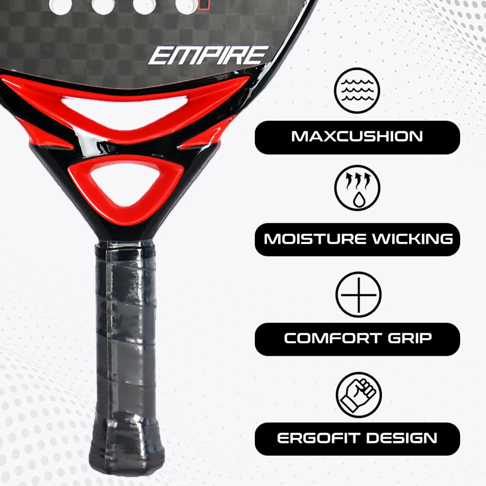 AMA Sport P78 12K Carbon Fiber Padel Racket Set – 2 Pro Diamond Racquets with EVA Core - Ravar