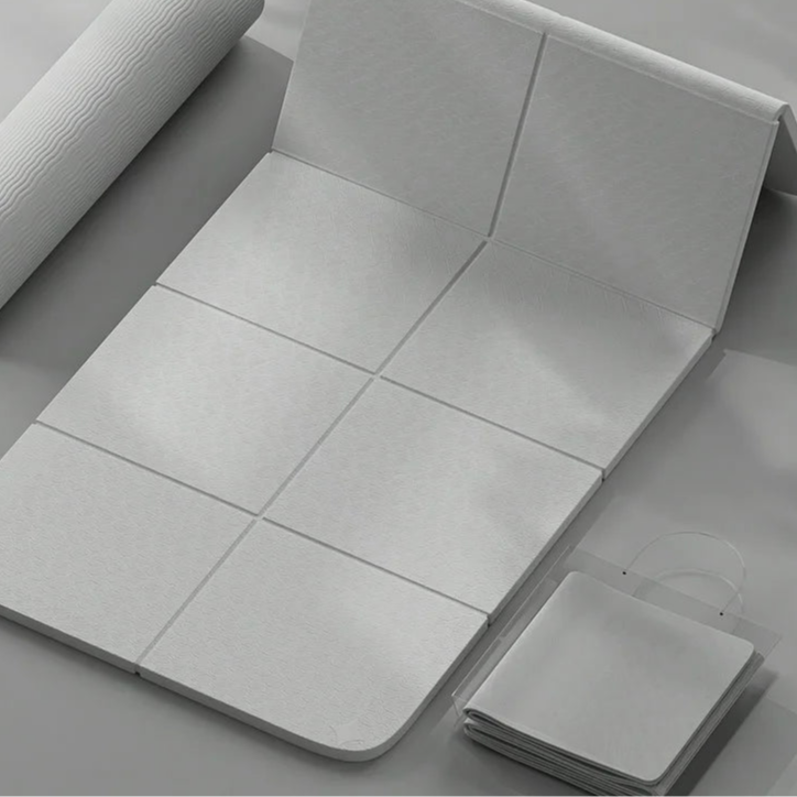 Foldable Yoga Mats Are Suitable for Travel Non-slip, Eco-friendly, Lightweight Folding Exercise Mats, Portable Home Gyms and Out - Ravar