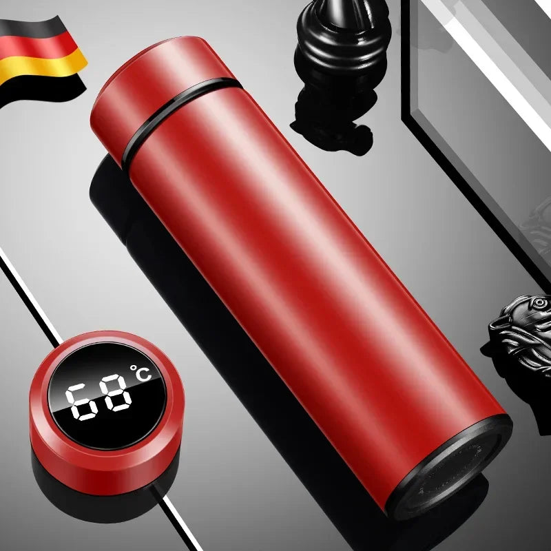 500ml Stainless Steel Insulated Water Bottle – Leak-Proof, Temp Display, 24hr Hot/Cold