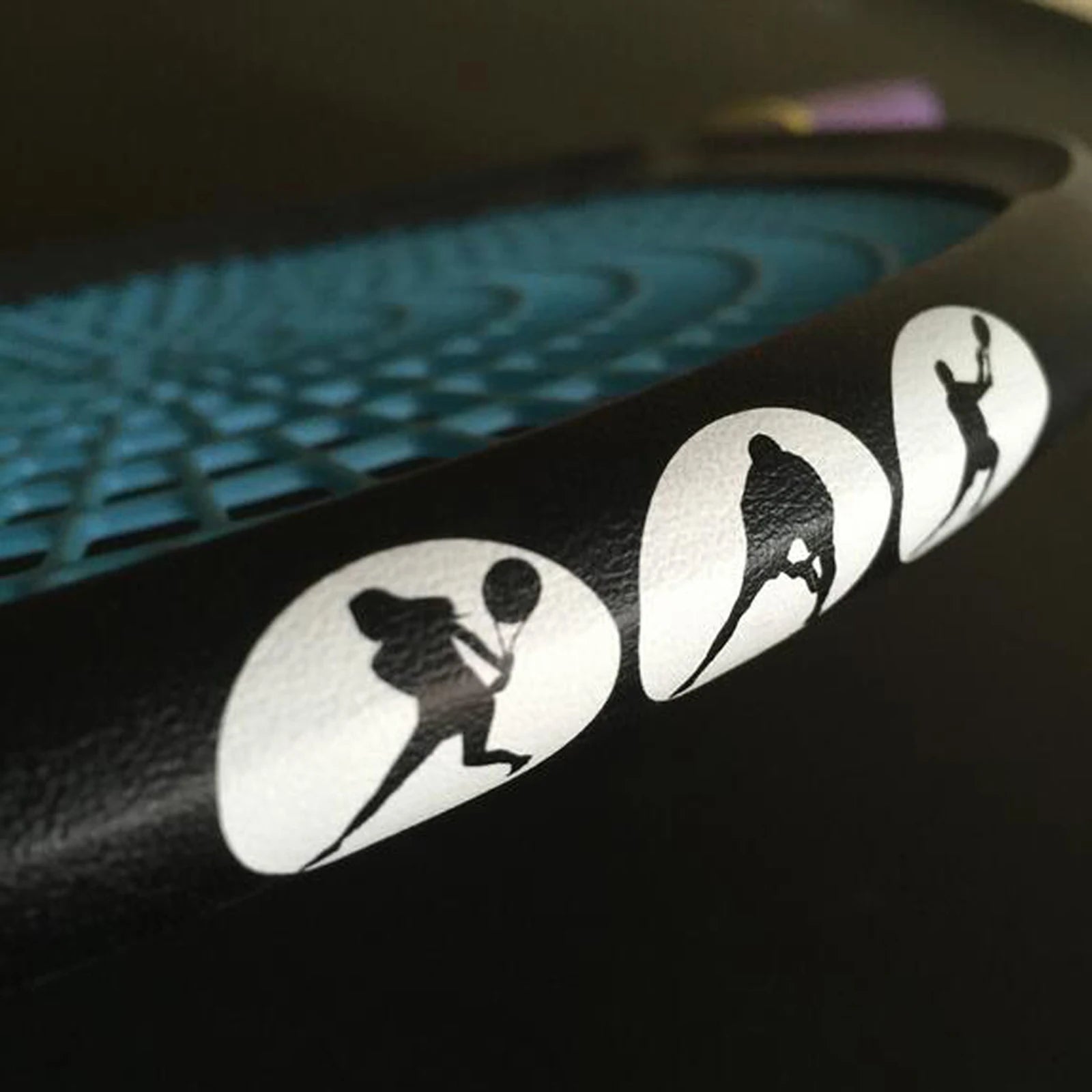 5M Racket Head Protection Tape – Universal PU Guard Strip for Tennis, Badminton & Squash Rackets (Black/White) - Ravar