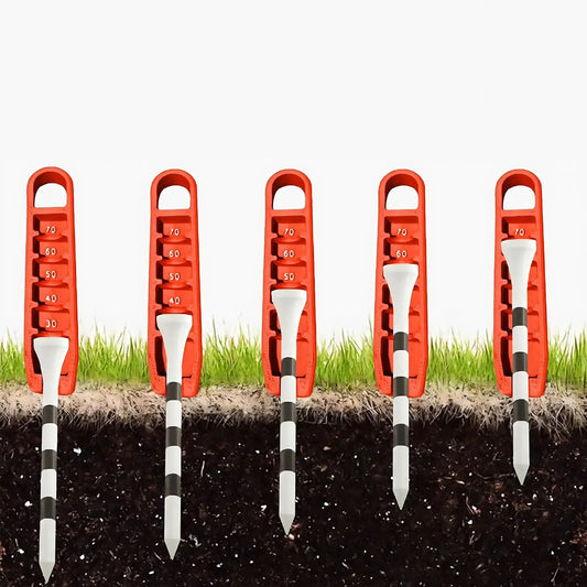 Golf Tee Height Elevator – 3D Printed Adjustable Gauge for Consistent Tee Placement (20–70mm) | Compact & Portable Tee Tool - Ravar