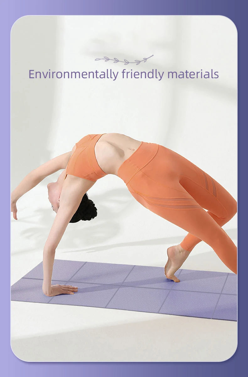 Foldable Yoga Mats Are Suitable for Travel Non-slip, Eco-friendly, Lightweight Folding Exercise Mats, Portable Home Gyms and Out - Ravar
