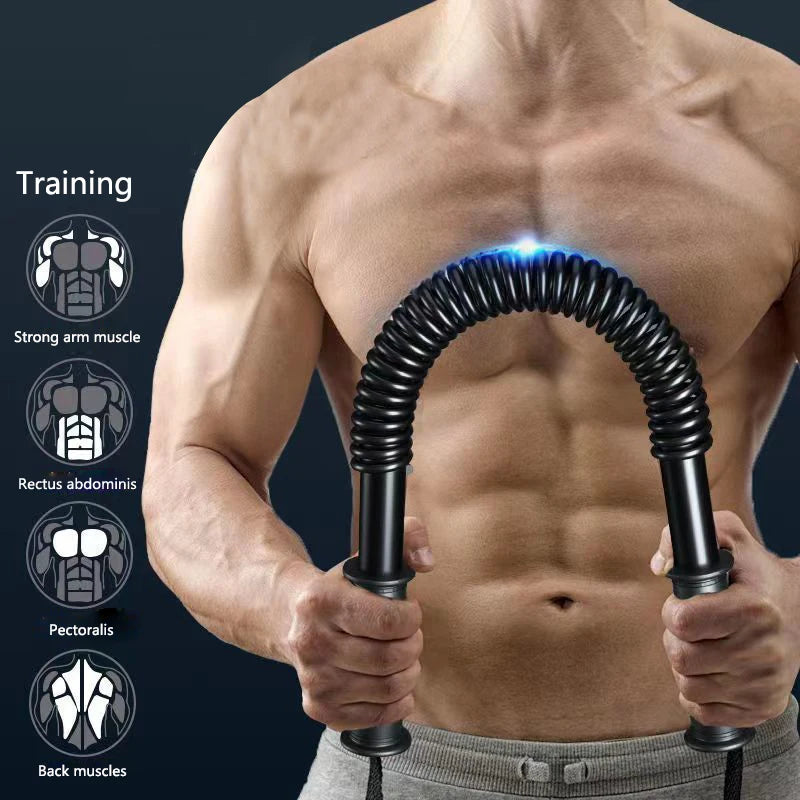 20–50kg Power Twister Arm Strength Bar – Adjustable Arm & Chest Workout Tool - Ravar