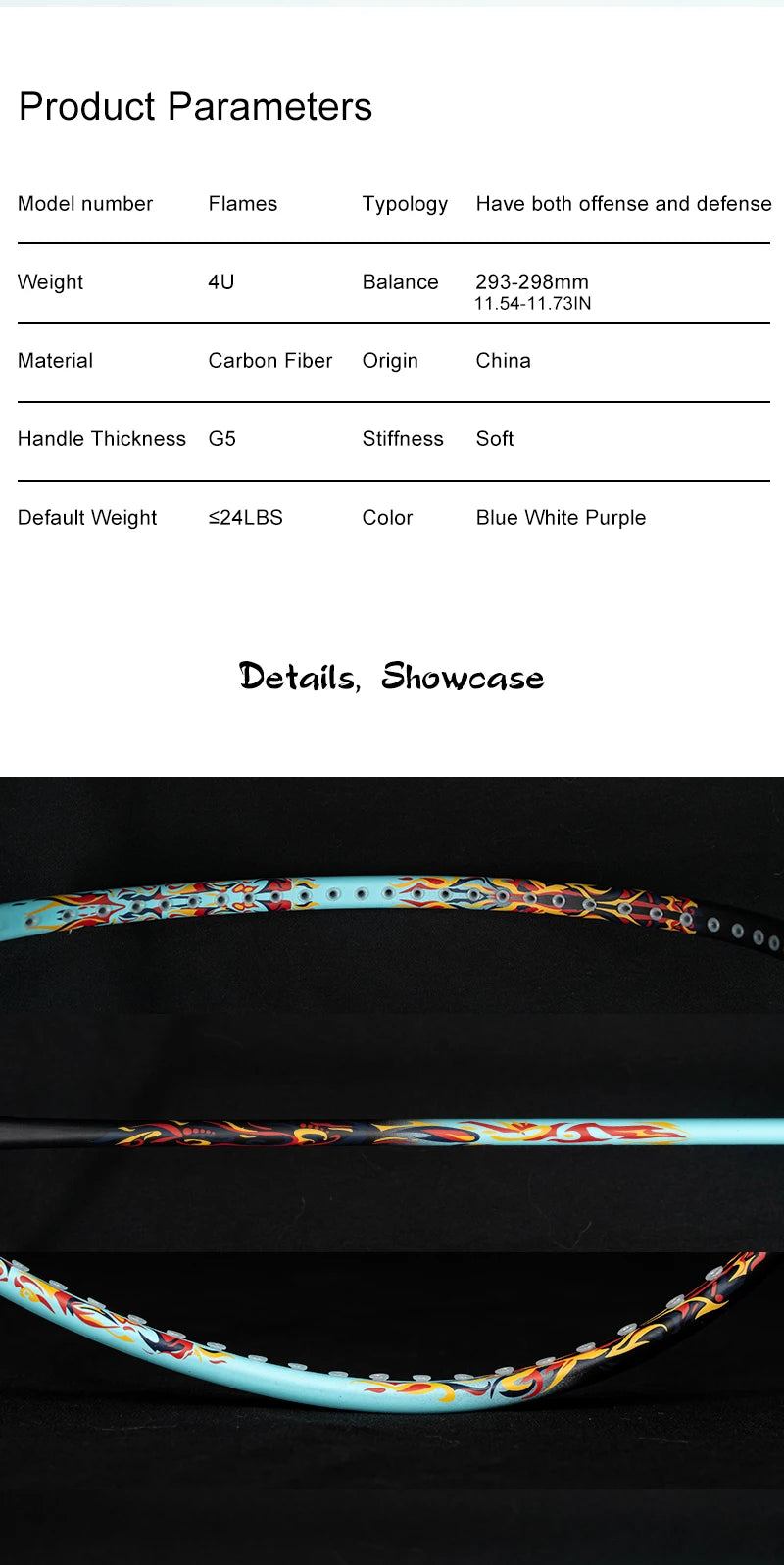 Badminton Racket – Carbon Fiber Offensive Racket for Adults & Teens | 22-27LBS Lightweight Pro Training Racket - Ravar