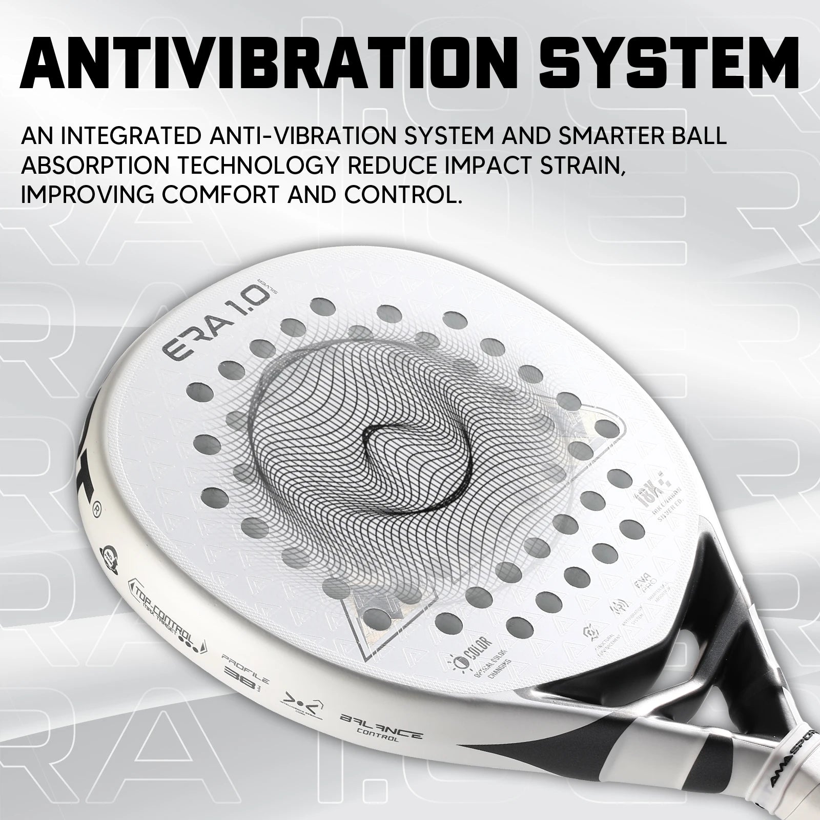 AMA Sport JP91 Padel Racket – 18K Carbon with Optical Color-Changing Surface - Ravar