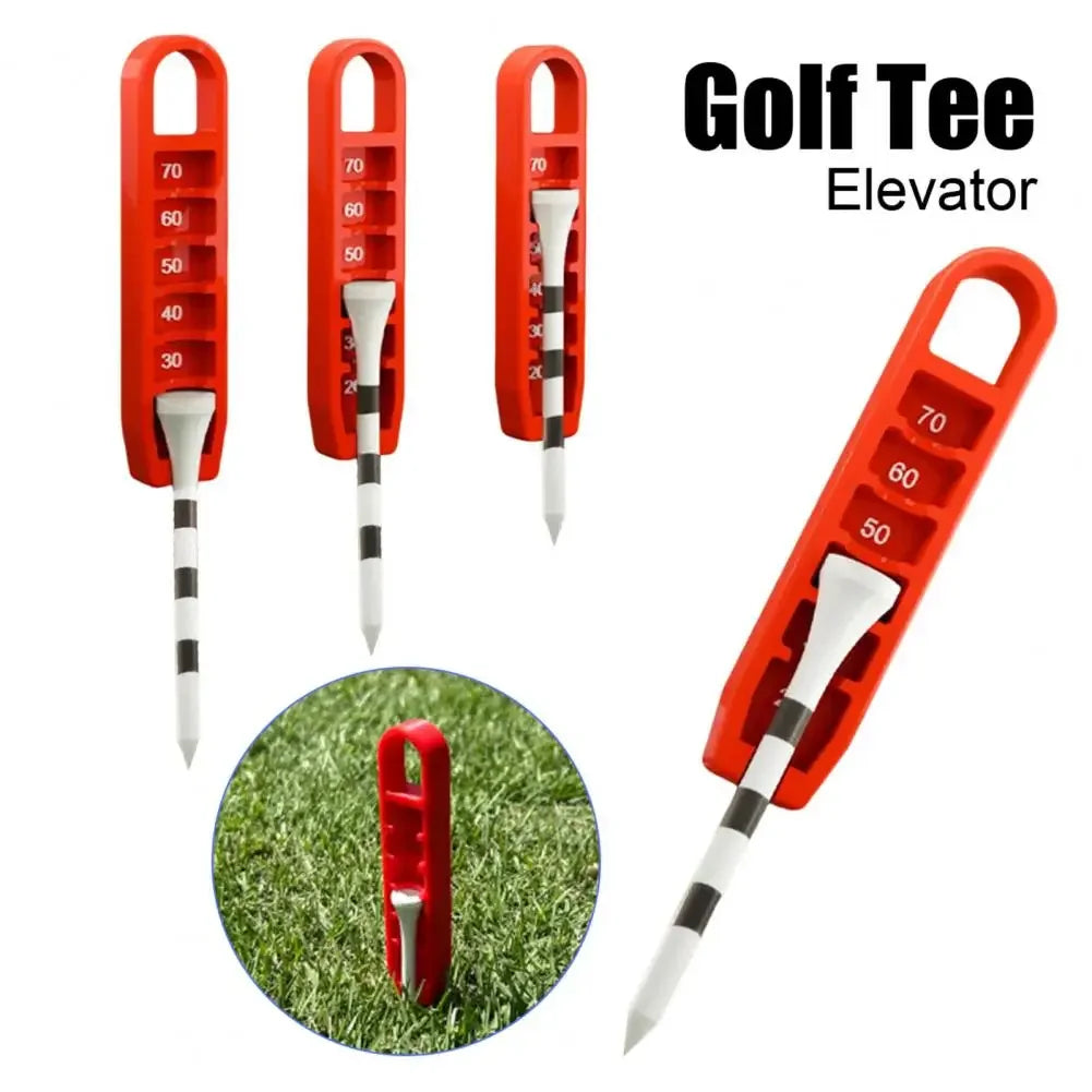 Golf Tee Height Elevator – 3D Printed Adjustable Gauge for Consistent Tee Placement (20–70mm) | Compact & Portable Tee Tool - Ravar