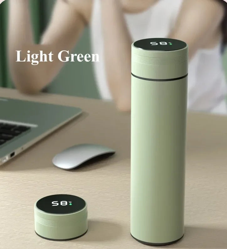 500ml Stainless Steel Insulated Water Bottle – Leak-Proof, Temp Display, 24hr Hot/Cold