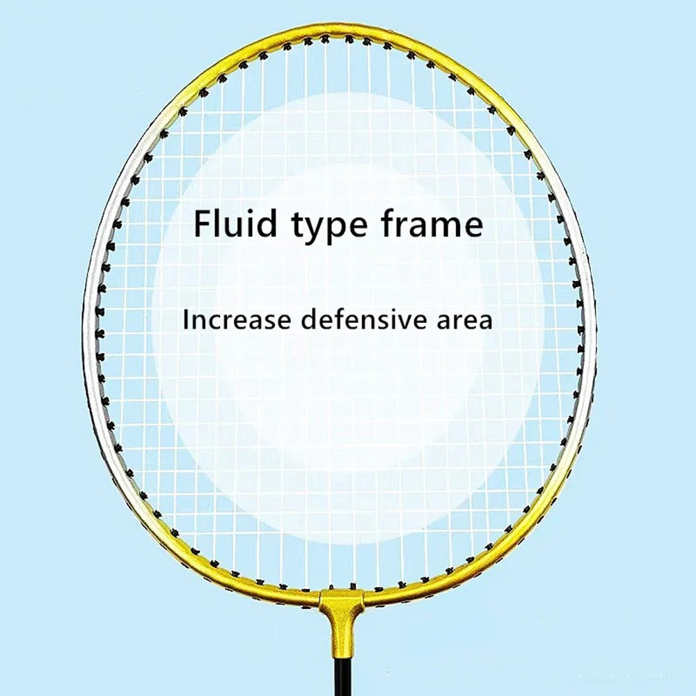 Beginner Badminton Racket Set – 2pcs Durable Alloy Rackets for Kids & Adults | Training & Leisure Play - Ravar