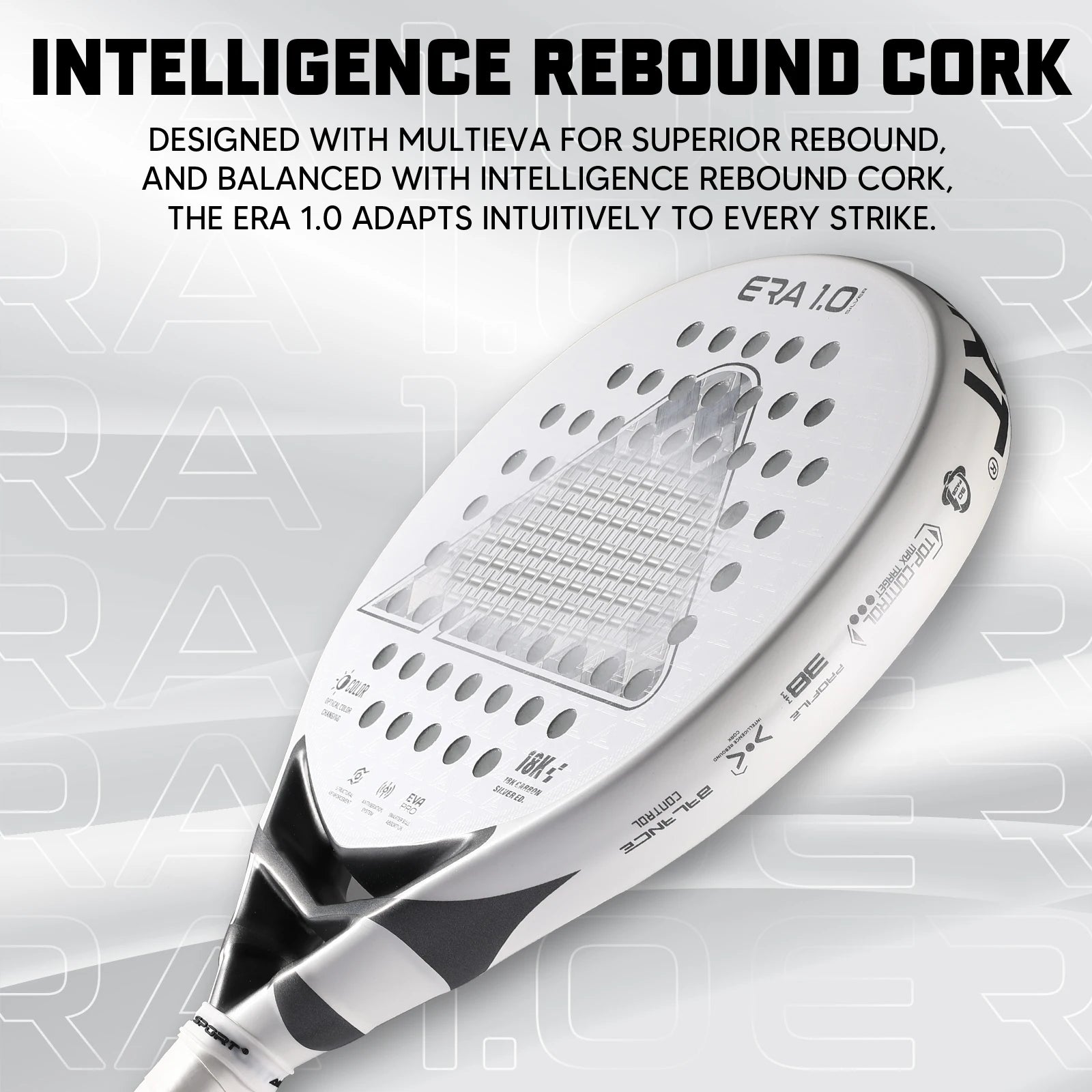 AMA Sport JP91 Padel Racket – 18K Carbon with Optical Color-Changing Surface - Ravar