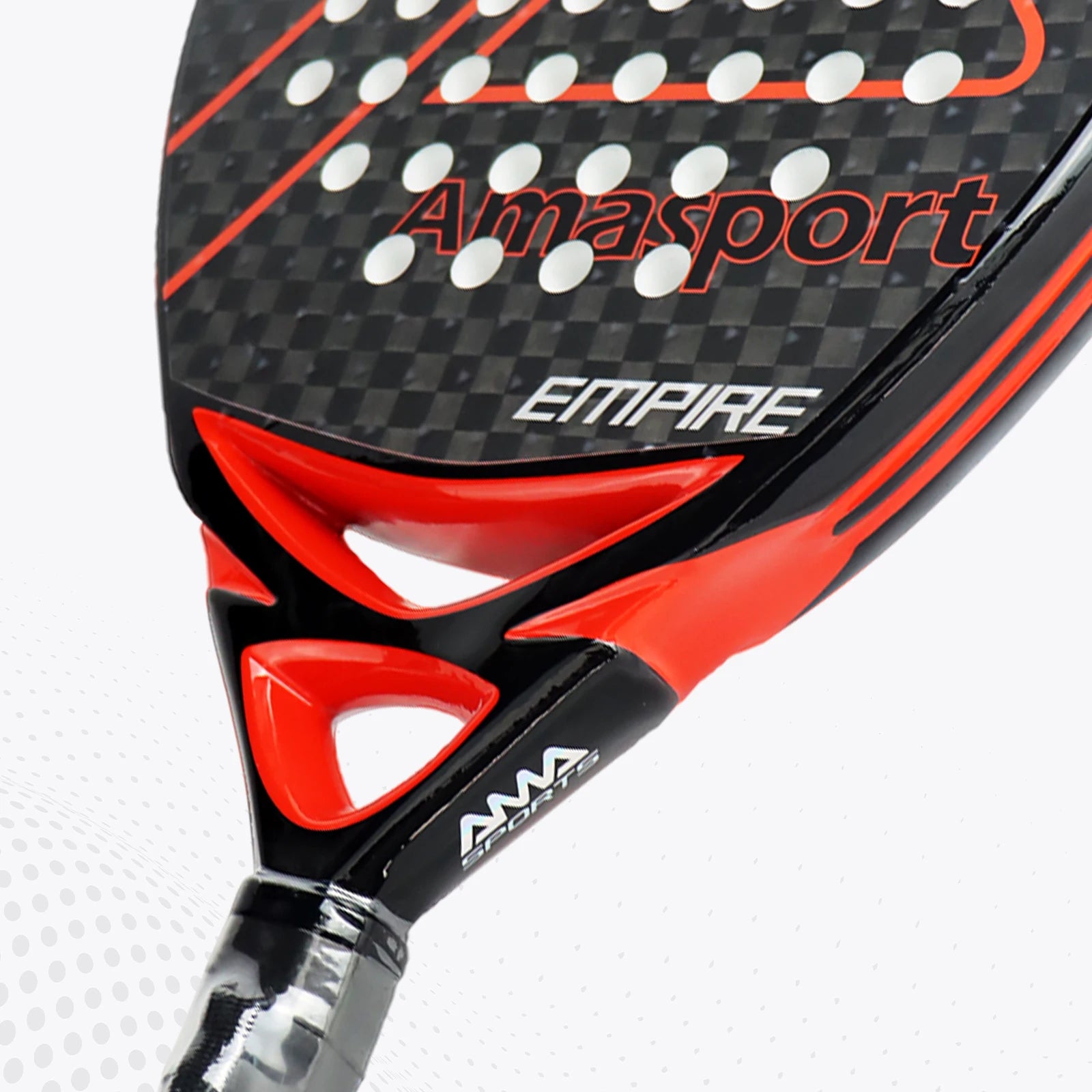 AMA Sport P78 12K Carbon Fiber Padel Racket Set – 2 Pro Diamond Racquets with EVA Core - Ravar