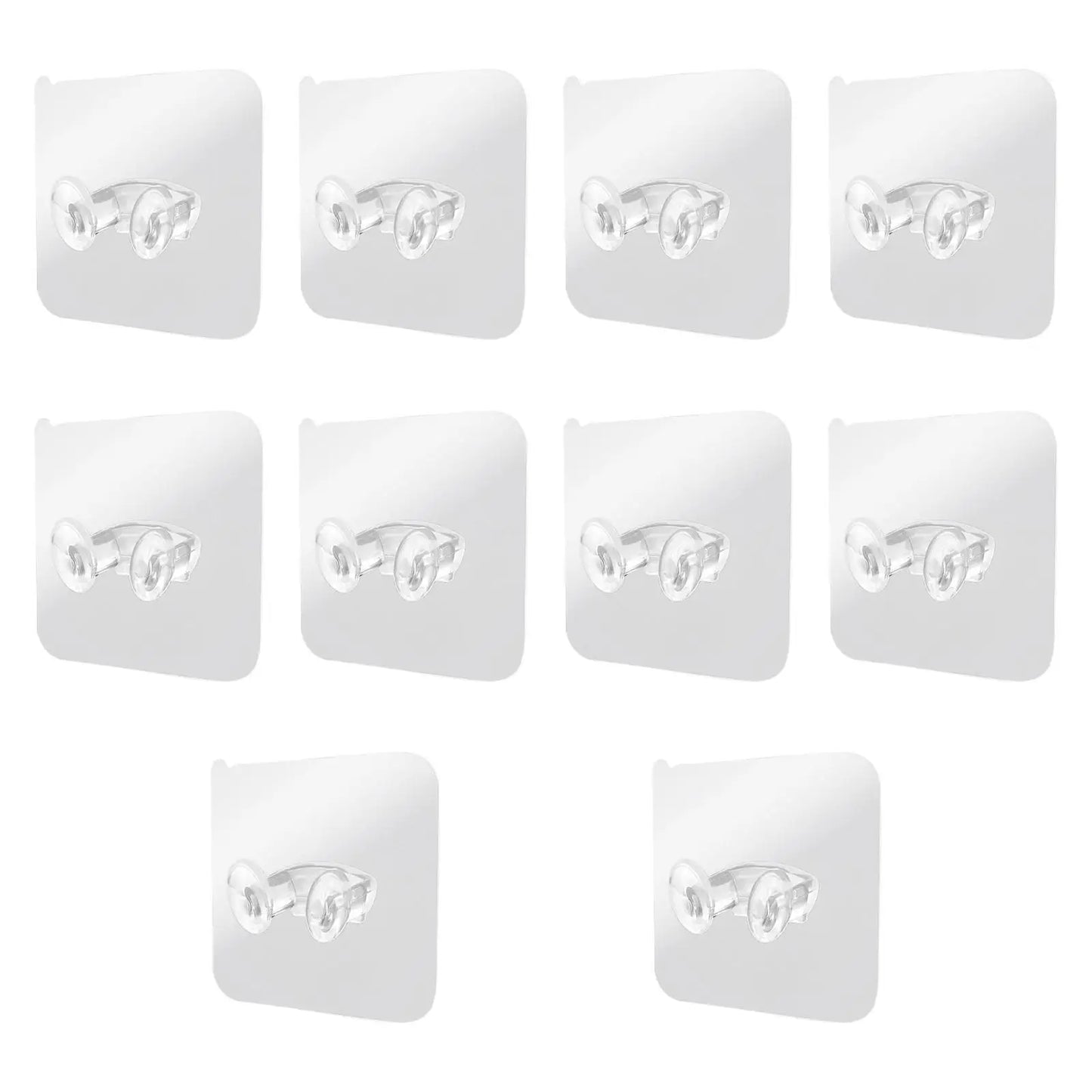 10-Pack Wall-Mounted Badminton Racket Hooks – No-Drill Storage Rack for Home, Garage, Gym - Ravar