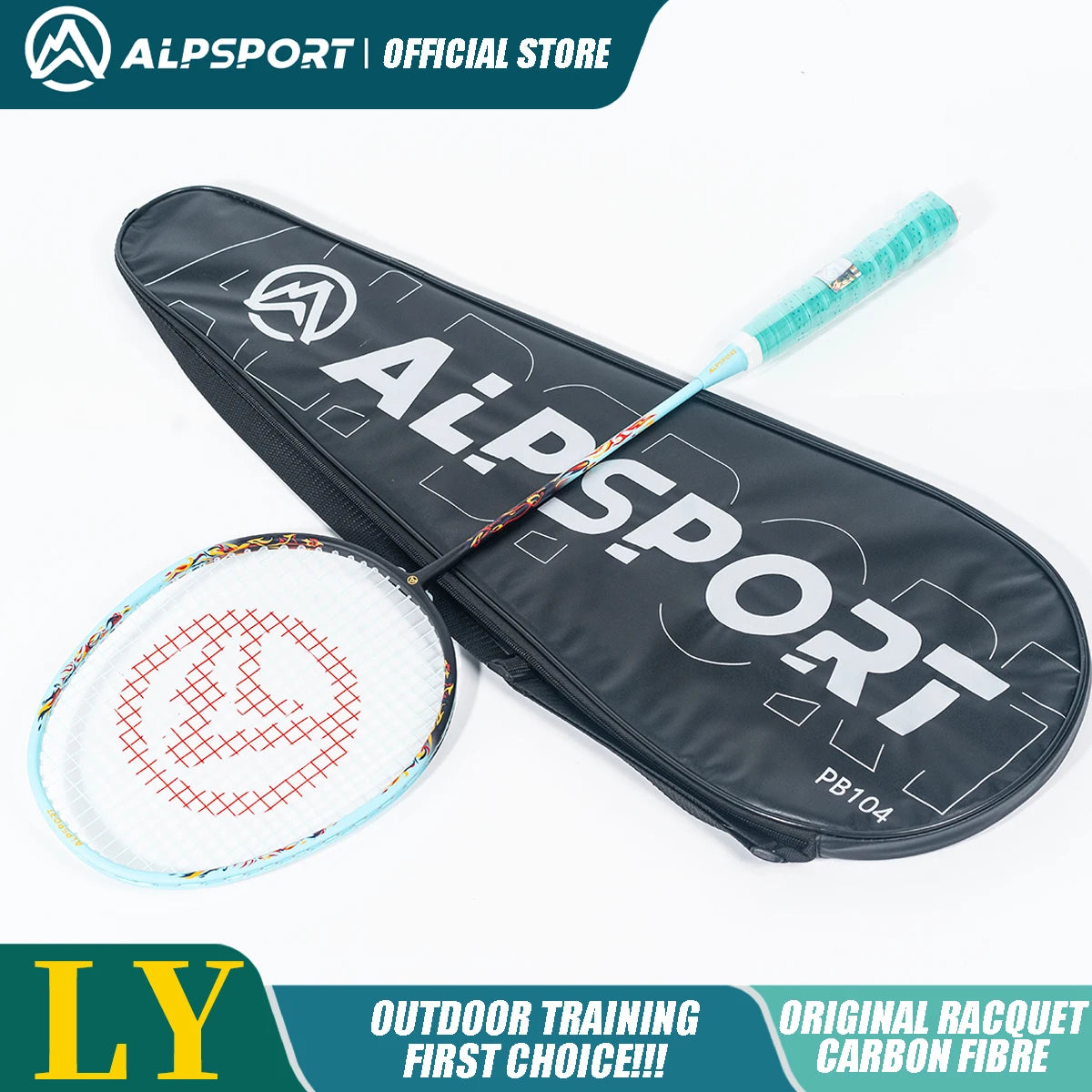 Badminton Racket – Carbon Fiber Offensive Racket for Adults & Teens | 22-27LBS Lightweight Pro Training Racket - Ravar