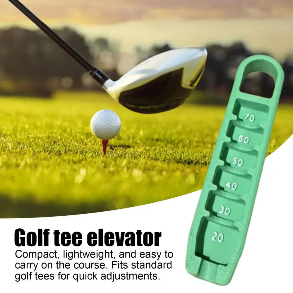 Golf Tee Height Elevator – 3D Printed Adjustable Gauge for Consistent Tee Placement (20–70mm) | Compact & Portable Tee Tool - Ravar