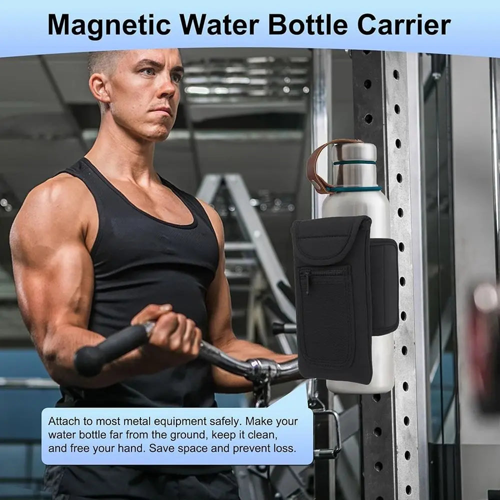 Magnetic Neoprene Water Bottle Sleeve - Gym & Outdoor Essential - Ravar