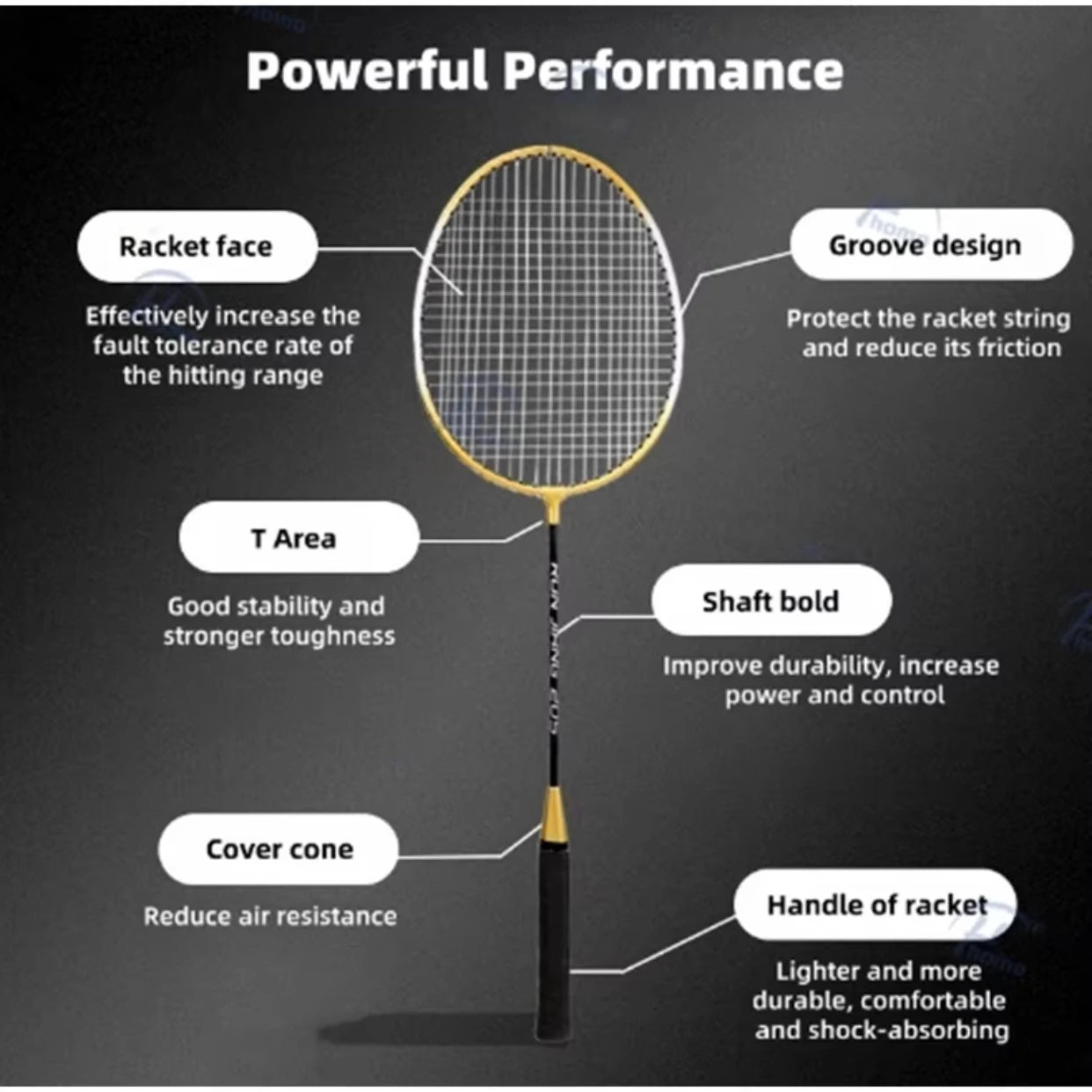 Beginner Badminton Racket Set – 2pcs Durable Alloy Rackets for Kids & Adults | Training & Leisure Play - Ravar