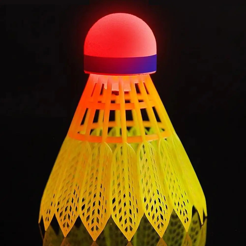 LED Glowing Badminton Shuttlecock Set (4-Pack) – Windproof, Durable, Night Play Ready - Ravar