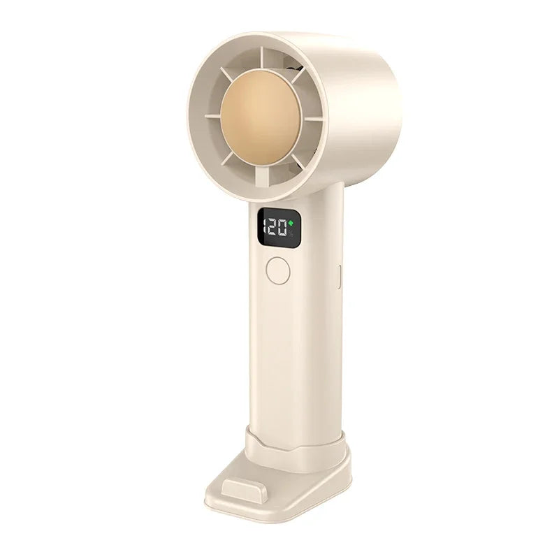 New Portable Handheld Turbo Fan Adjustable Mini Personal Fan Battery Operated Electric Eyelash Fan 120 Wind Speeds - Ravar