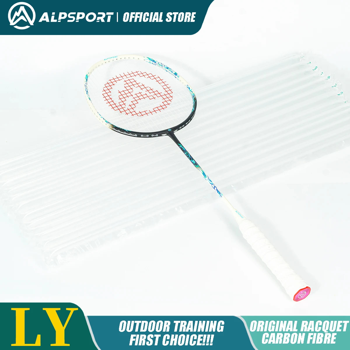 Badminton Racket – Carbon Fiber Offensive Racket for Adults & Teens | 22-27LBS Lightweight Pro Training Racket - Ravar