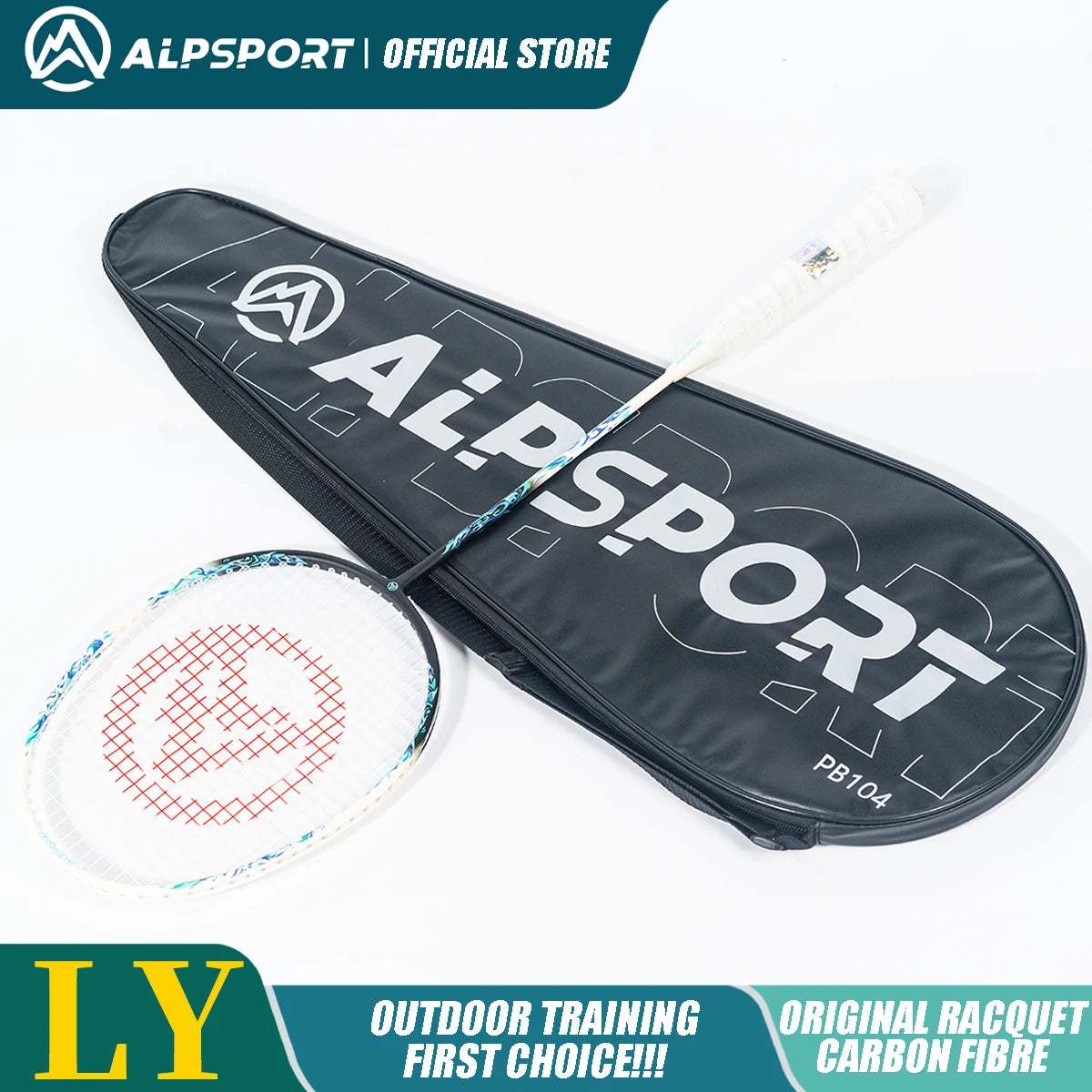 Badminton Racket – Carbon Fiber Offensive Racket for Adults & Teens | 22-27LBS Lightweight Pro Training Racket - Ravar