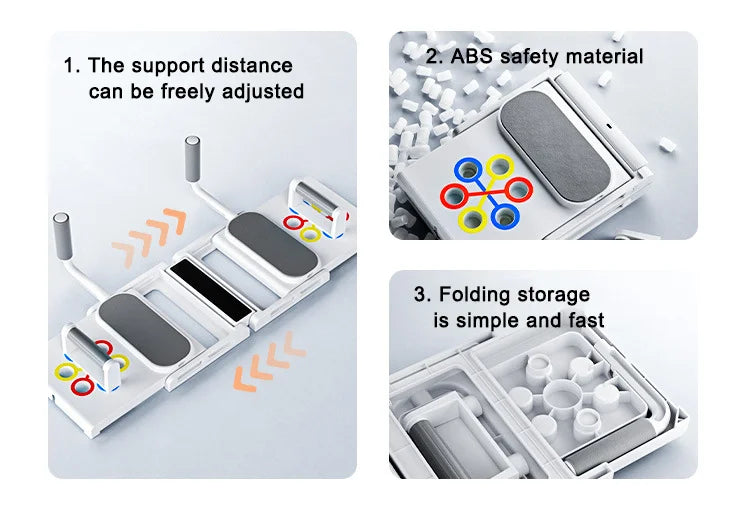 All-in-One Push-Up Trainer Board – Full Body Home Gym Set - Ravar