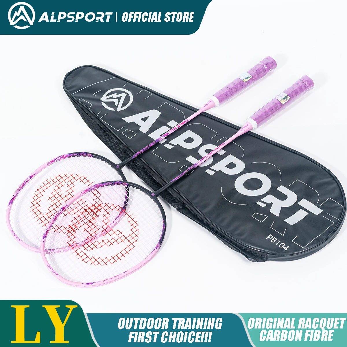 Badminton Racket – Carbon Fiber Offensive Racket for Adults & Teens | 22-27LBS Lightweight Pro Training Racket - Ravar