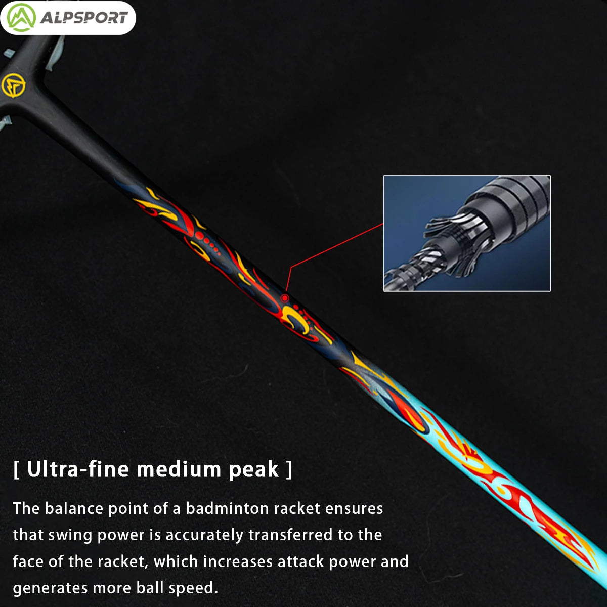 Badminton Racket – Carbon Fiber Offensive Racket for Adults & Teens | 22-27LBS Lightweight Pro Training Racket - Ravar