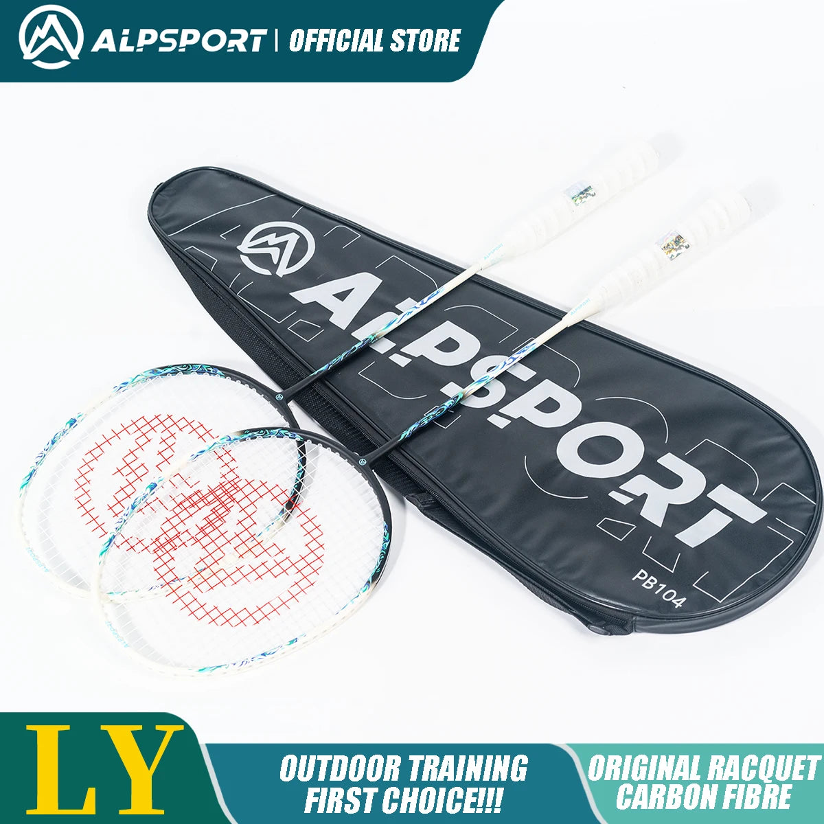 Badminton Racket – Carbon Fiber Offensive Racket for Adults & Teens | 22-27LBS Lightweight Pro Training Racket - Ravar