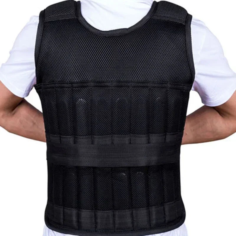 Adjustable Weighted Vest 15/35KG – Gym Fitness Training Jacket for Running & Workouts - Ravar