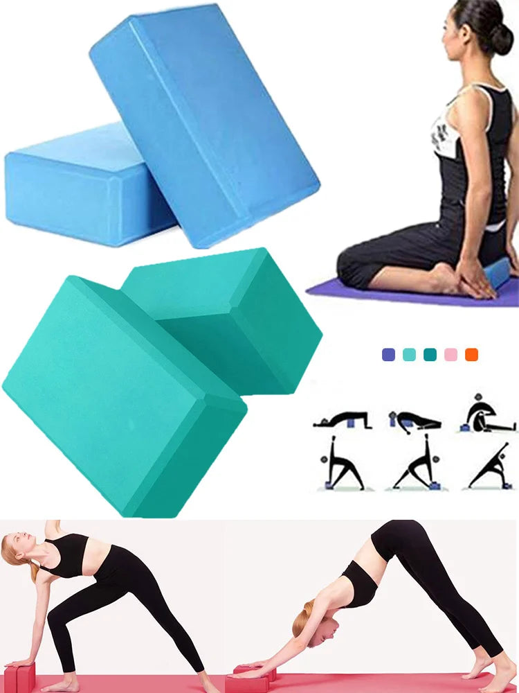 High Density Yoga Foam Blocks Non-slip Solid Color Yoga Balance Fitness Dance Supplies For Yoga Pilates And Meditation - Ravar