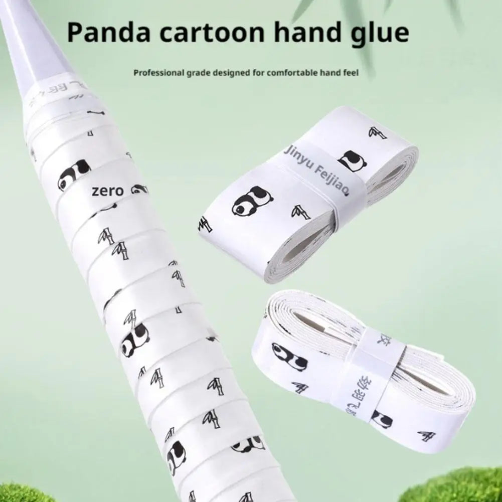 Cartoon Cat Paw/Panda Racket Grip – Sweat-Absorbent PU Handle for Badminton, Tennis & Fishing Rods - Ravar
