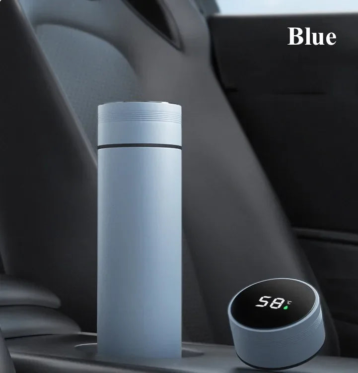 500ml Stainless Steel Insulated Water Bottle – Leak-Proof, Temp Display, 24hr Hot/Cold