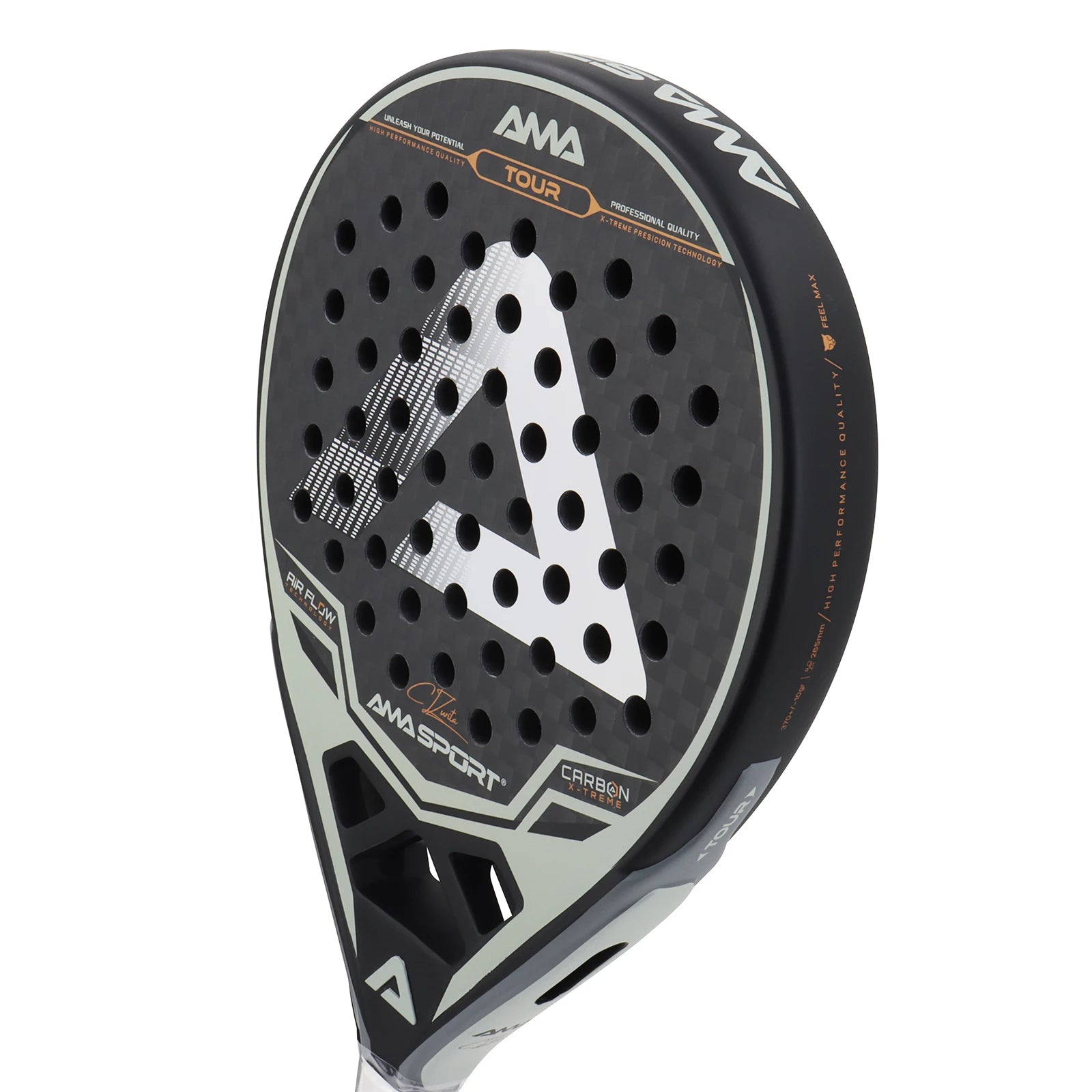 AMA Sport AMC01 12K Padel Racket – EVA Memory Core for All Levels - Ravar