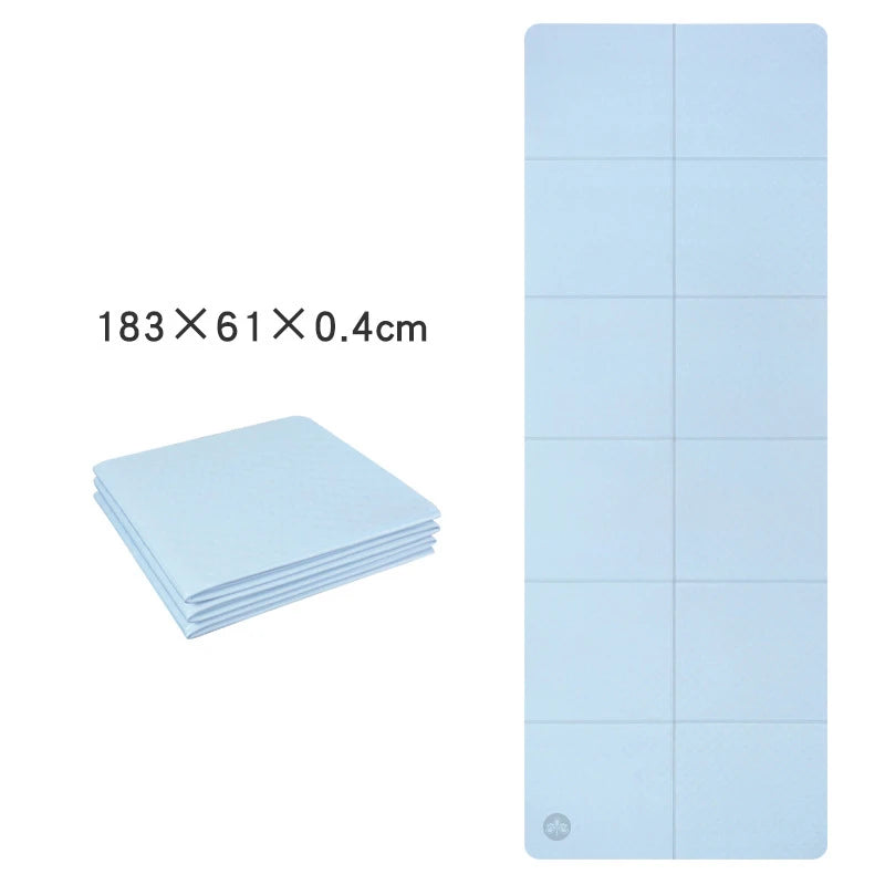 Foldable Yoga Mats Are Suitable for Travel Non-slip, Eco-friendly, Lightweight Folding Exercise Mats, Portable Home Gyms and Out - Ravar