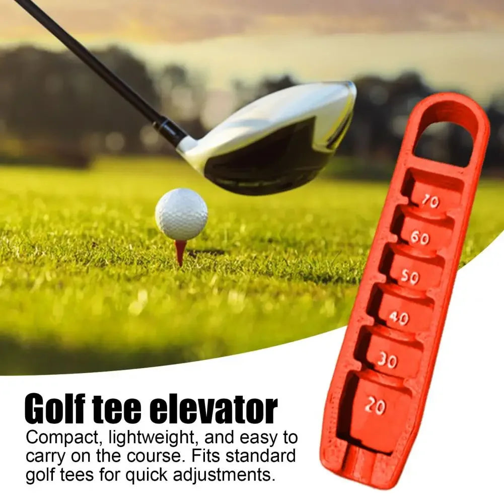 Golf Tee Height Elevator – 3D Printed Adjustable Gauge for Consistent Tee Placement (20–70mm) | Compact & Portable Tee Tool - Ravar