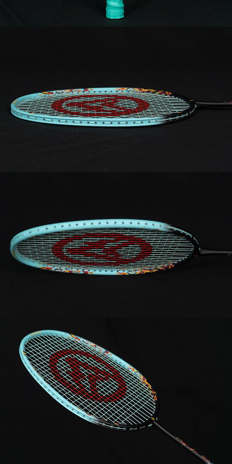 Badminton Racket – Carbon Fiber Offensive Racket for Adults & Teens | 22-27LBS Lightweight Pro Training Racket - Ravar
