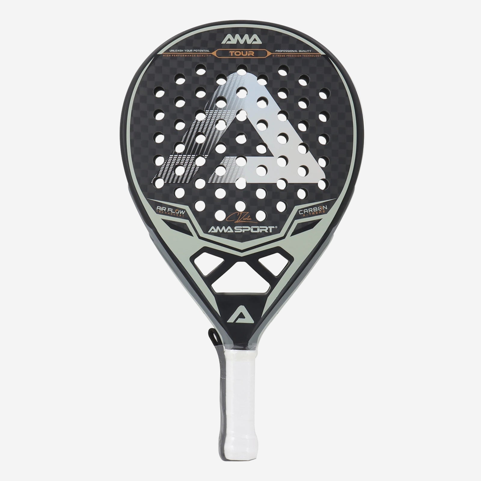 AMA Sport AMC01 12K Padel Racket – EVA Memory Core for All Levels - Ravar
