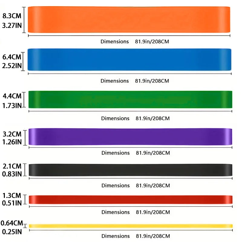 Latex Resistance Bands Pull Up Gym Home Fitness Rubber Expander Loop Strength Assist Workout Training Equipment - Ravar