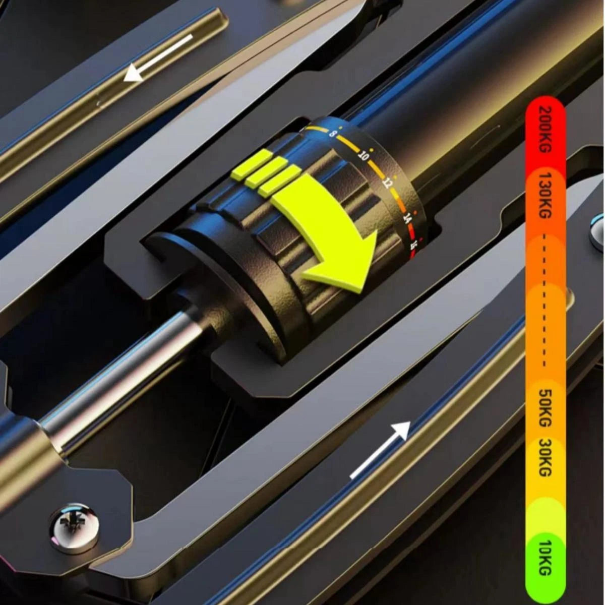 Adjustable Power Twister – Upper Body Strength Trainer for Arms & Chest - Blue - Ravar