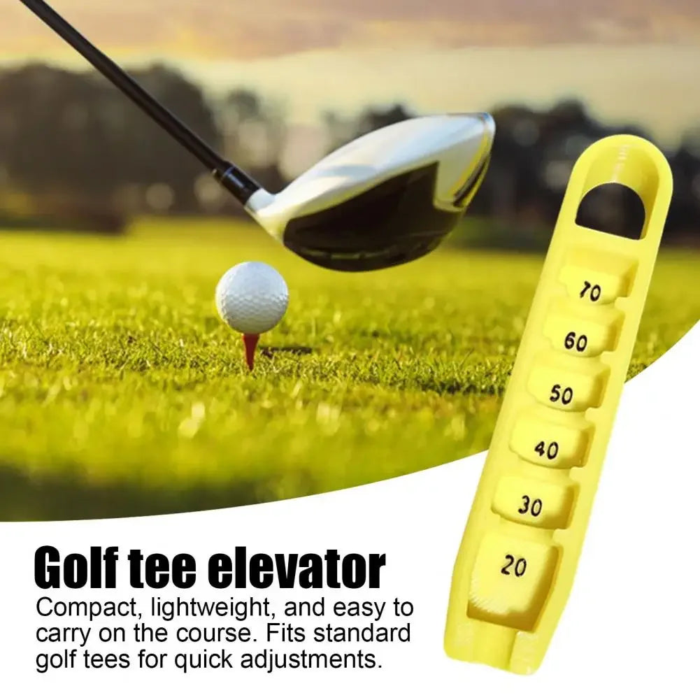 Golf Tee Height Elevator – 3D Printed Adjustable Gauge for Consistent Tee Placement (20–70mm) | Compact & Portable Tee Tool - Ravar